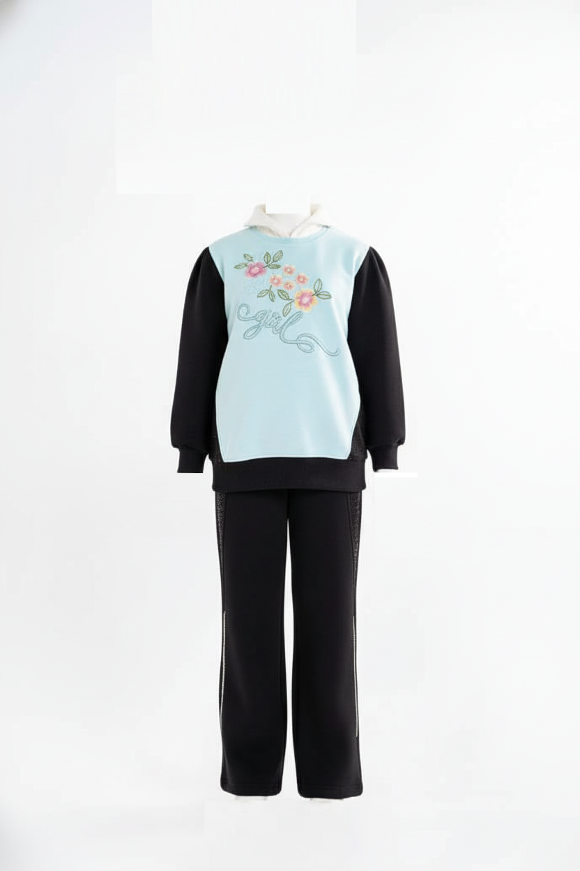 Girls' Cotton Loungewear Set