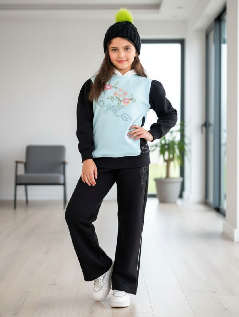 Girls' Cotton Loungewear Set