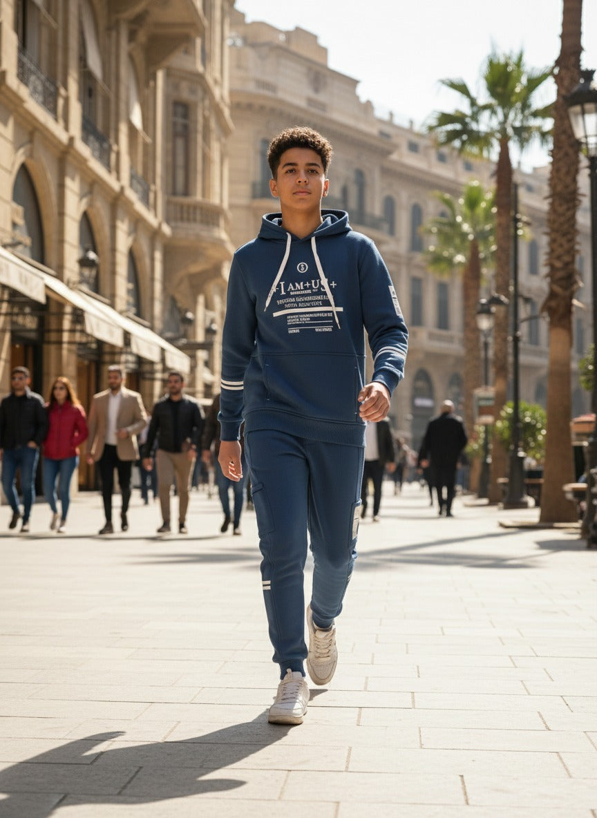 Men’s Urban Streetwear Hoodie & Joggers Set