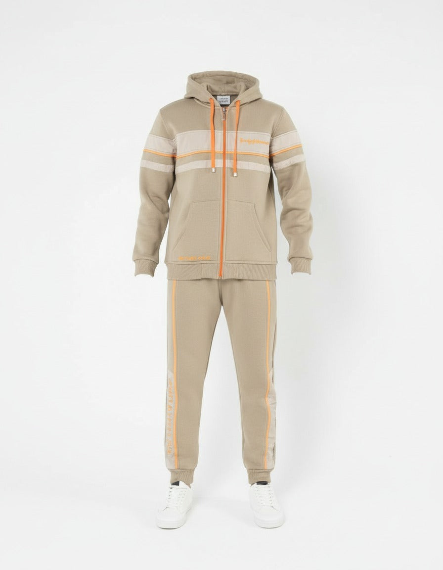 Boys’ Contrast Panel Zip-Up Tracksuit