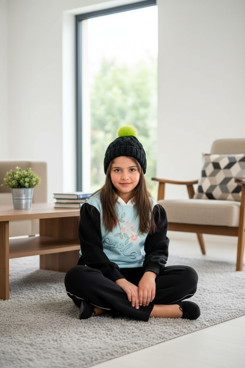 Girls' Cotton Loungewear Set