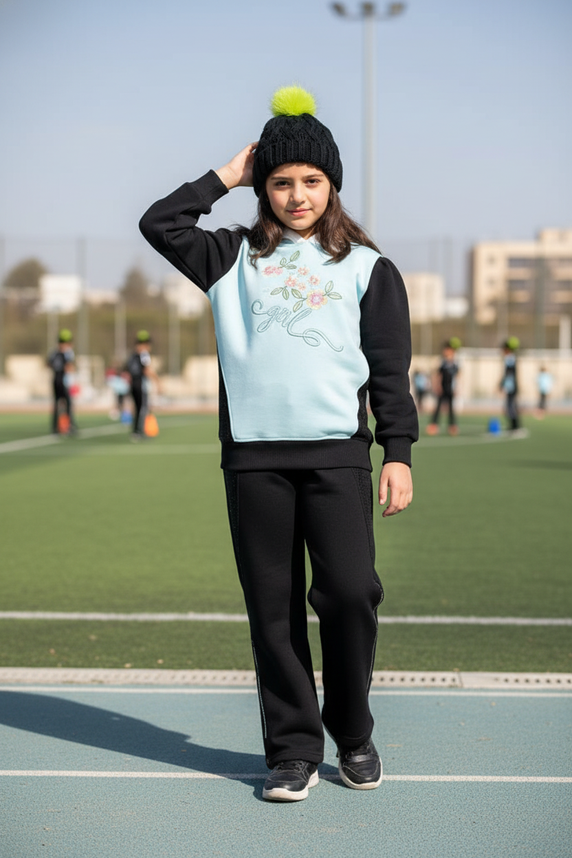 Girls' Cotton Loungewear Set