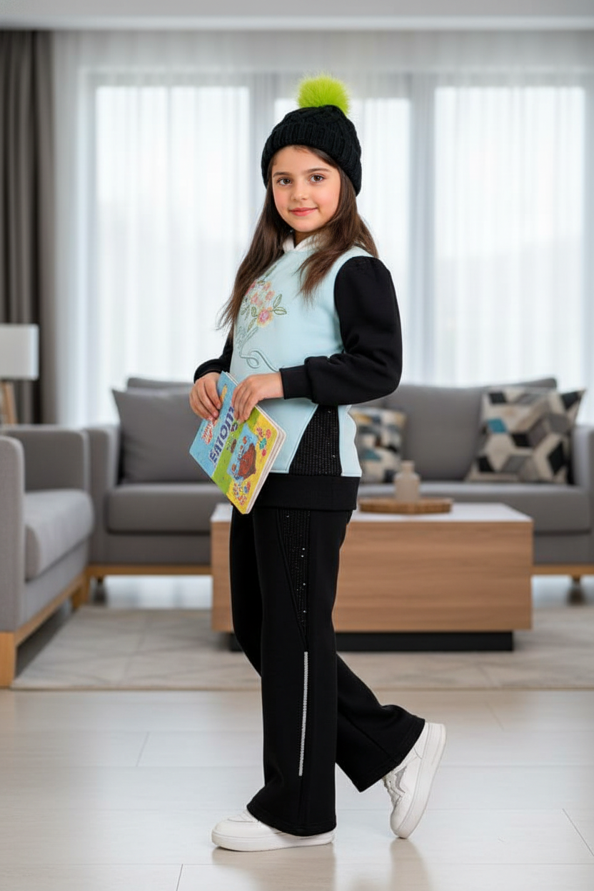 Girls' Cotton Loungewear Set